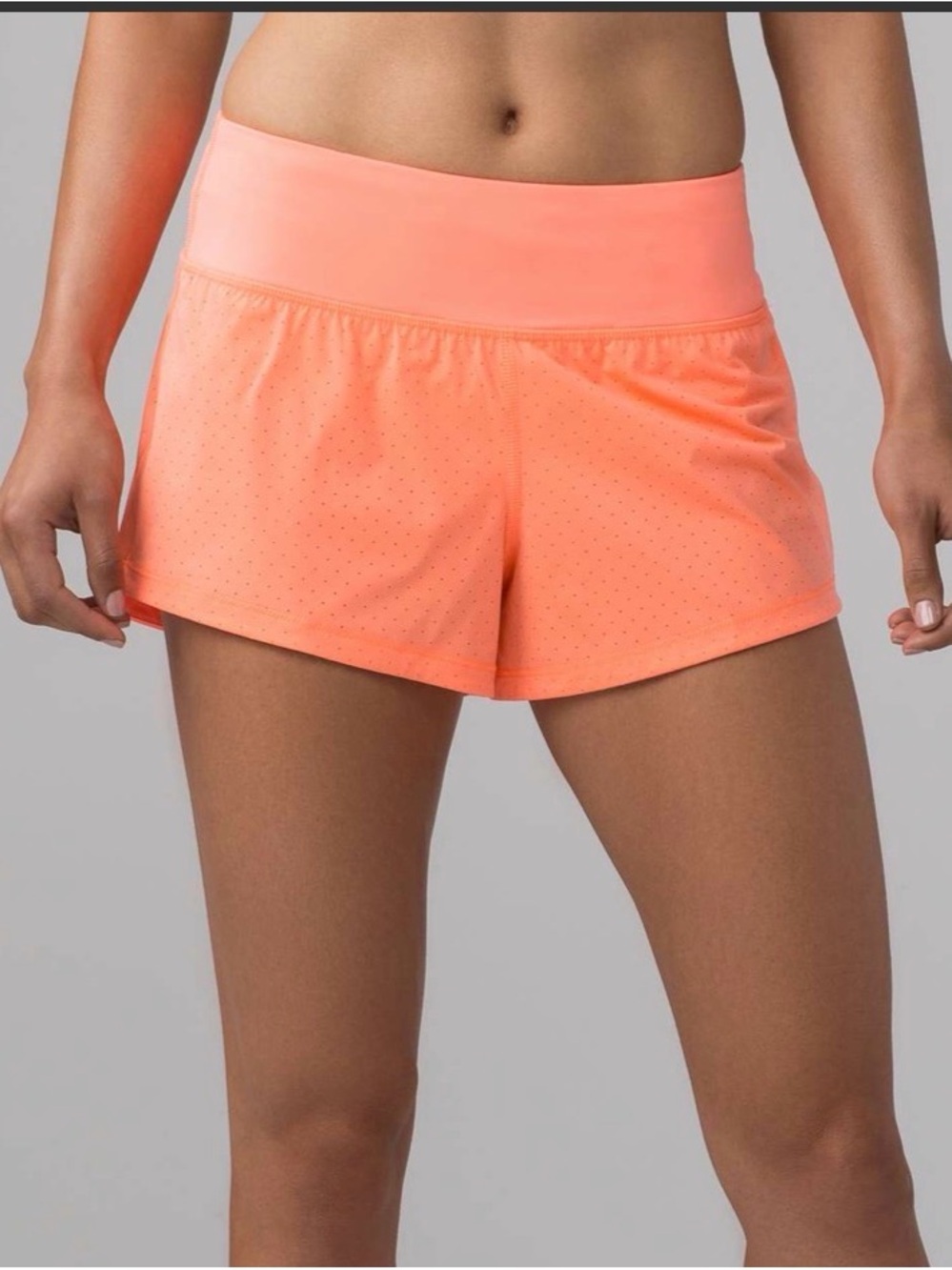 Lululemon Final Lap Short (2.5") Pop Orange size 10